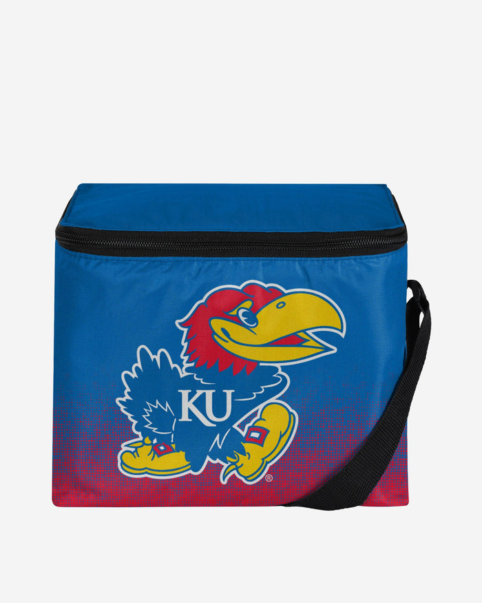 Kansas Jayhawks Big Logo Gradient 6 Pack Cooler FOCO - FOCO.com