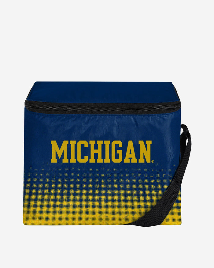 Michigan Wolverines Gradient Big Logo Gradient 6 Pack Cooler FOCO - FOCO.com