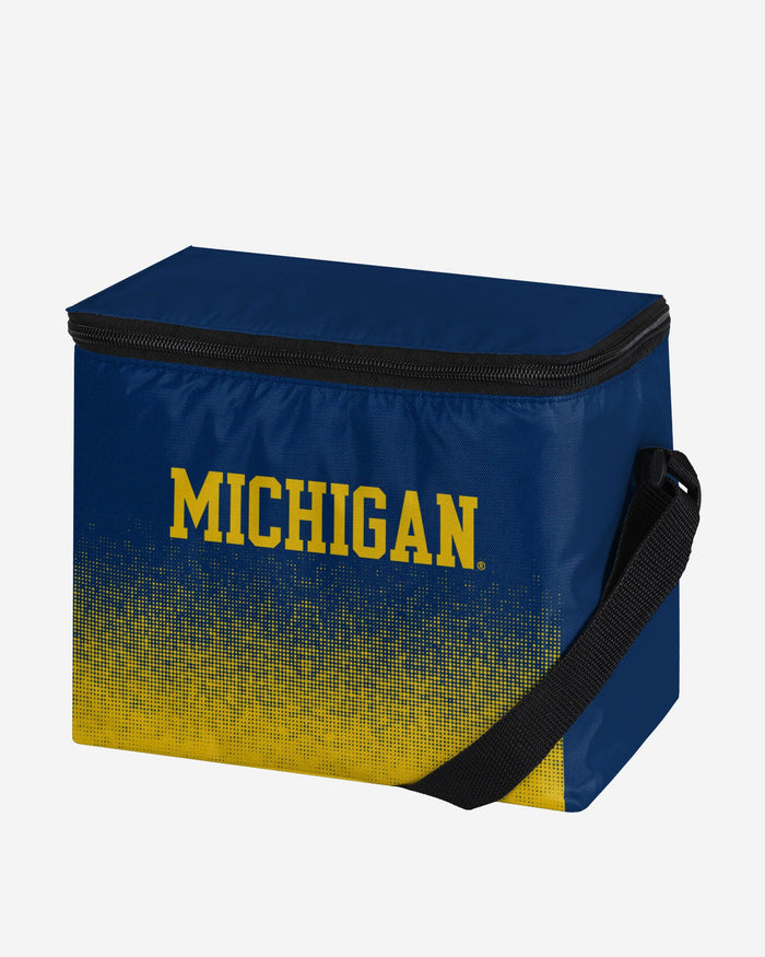 Michigan Wolverines Gradient Big Logo Gradient 6 Pack Cooler FOCO - FOCO.com