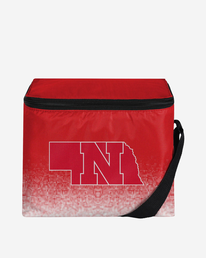 Nebraska Cornhuskers Big Logo Gradient 6 Pack Cooler FOCO - FOCO.com