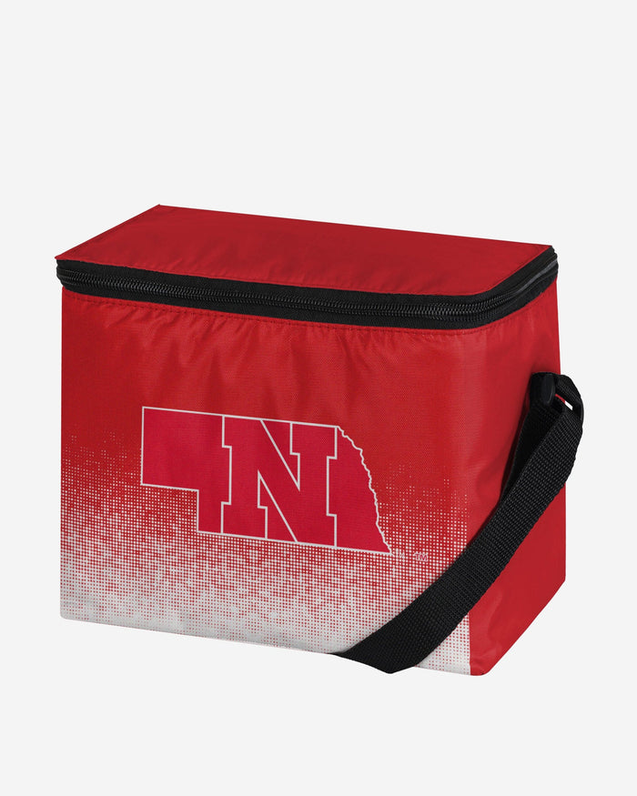 Nebraska Cornhuskers Big Logo Gradient 6 Pack Cooler FOCO - FOCO.com