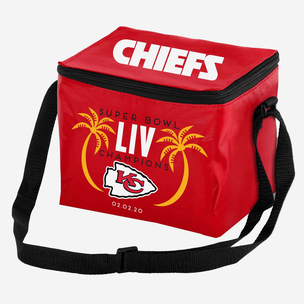 Kansas City Chiefs Super Bowl LIV Champions 6 Pack Cooler FOCO - FOCO.com