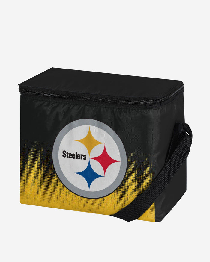 Pittsburgh Steelers Big Logo Gradient 6 Pack Cooler FOCO - FOCO.com