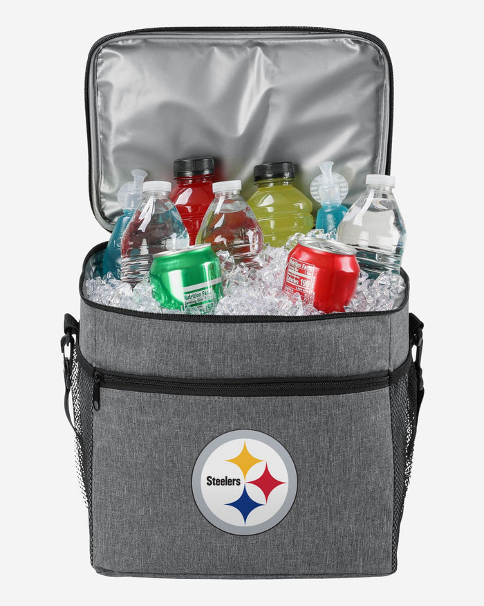 Pittsburgh Steelers Heather Grey Tailgate 24 Pack Cooler FOCO - FOCO.com