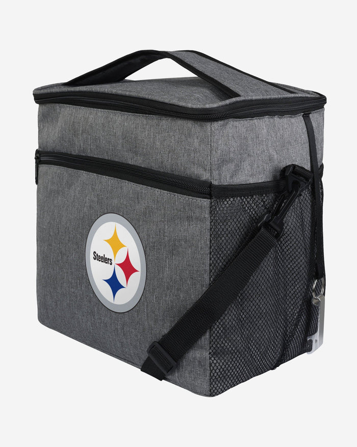 Pittsburgh Steelers Heather Grey Tailgate 24 Pack Cooler FOCO - FOCO.com