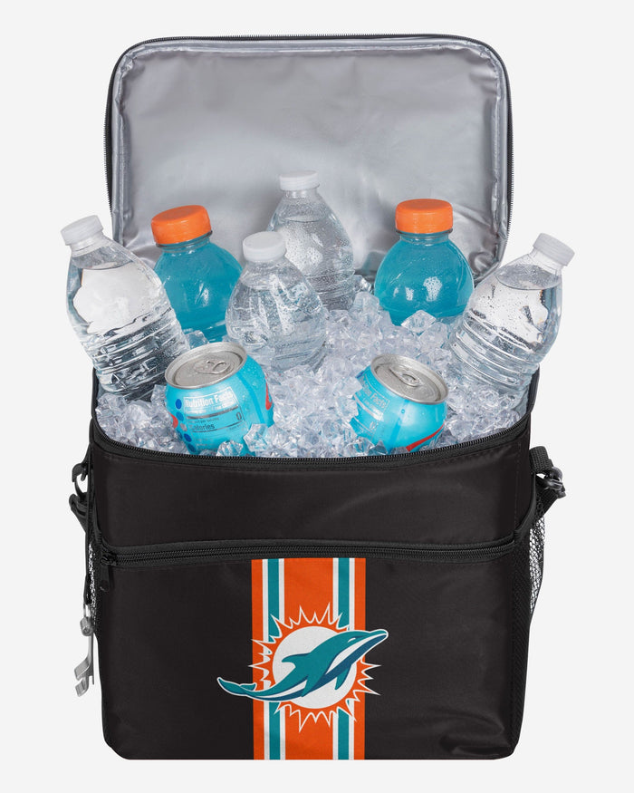 Miami Dolphins Team Stripe Tailgate 24 Pack Cooler FOCO - FOCO.com