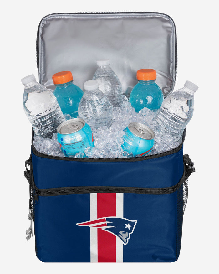 New England Patriots Team Stripe Tailgate 24 Pack Cooler FOCO - FOCO.com
