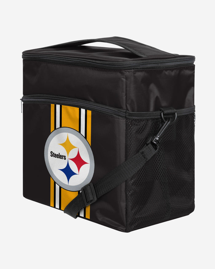 Pittsburgh Steelers Team Stripe Tailgate 24 Pack Cooler FOCO - FOCO.com