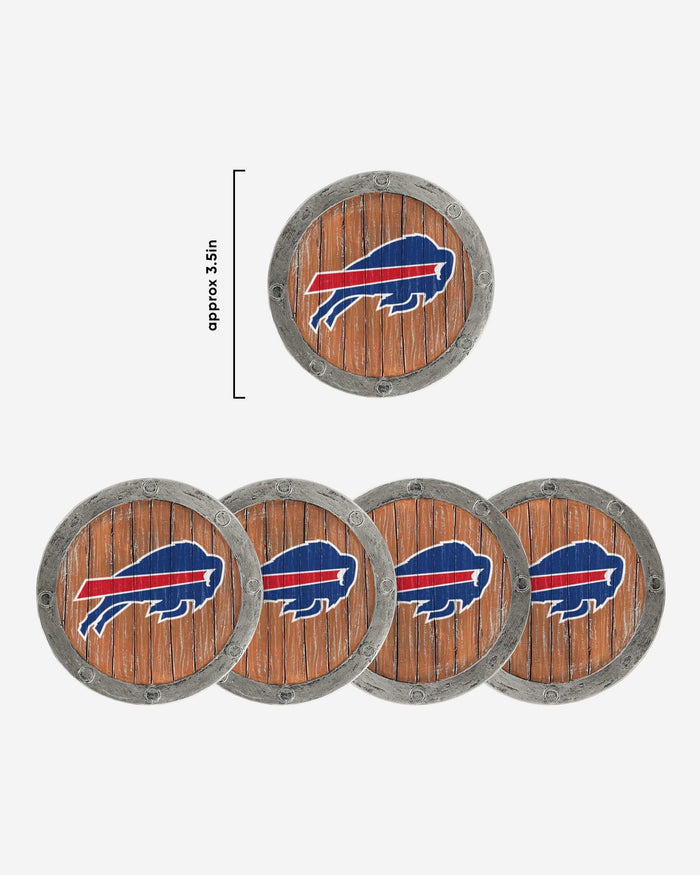 Buffalo Bills 5 Pack Barrel Coaster Set FOCO - FOCO.com