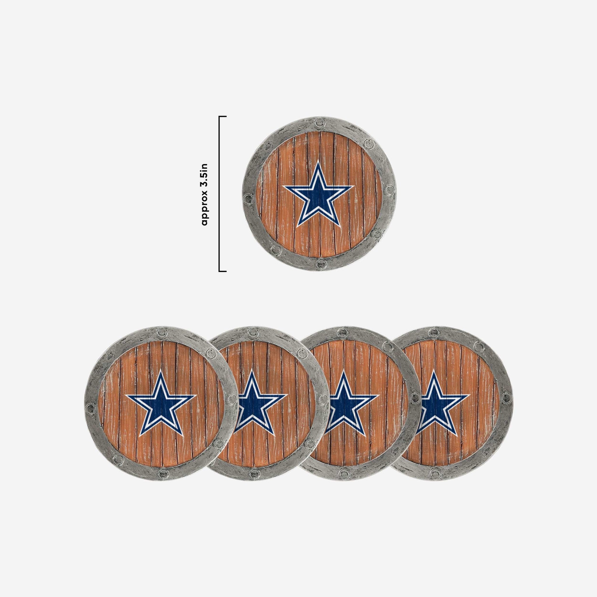 thumbnail image 2 of Dallas Cowboys 'We Dem Boys' Custom Rubber Car Coasters – Set Of 2, Absorbent 2 of 6