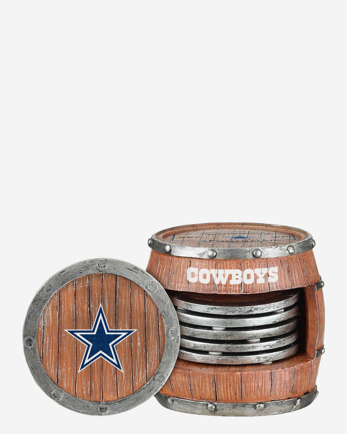Dallas Cowboys 5 Pack Barrel Coaster Set FOCO - FOCO.com