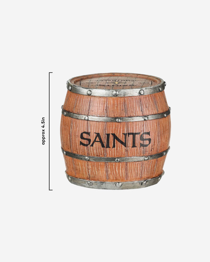 New Orleans Saints 5 Pack Barrel Coaster Set FOCO - FOCO.com