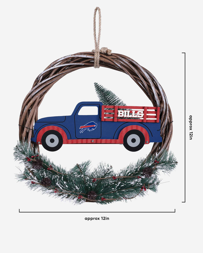 Buffalo Bills Wreath With Truck FOCO - FOCO.com