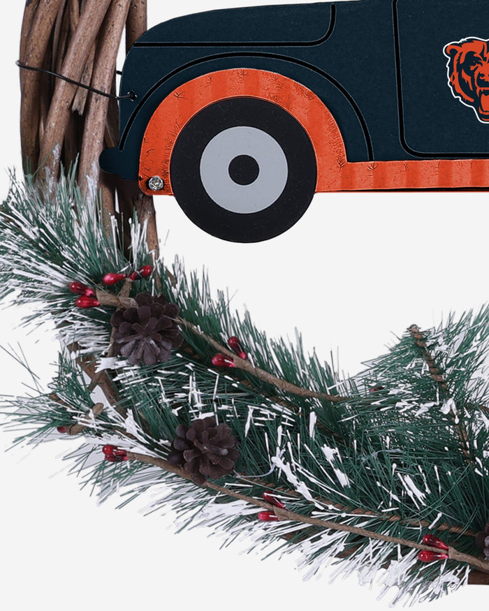 Chicago Bears Wreath With Truck FOCO - FOCO.com