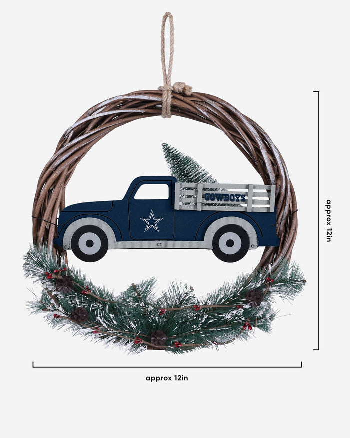 Dallas Cowboys Wreath With Truck FOCO - FOCO.com