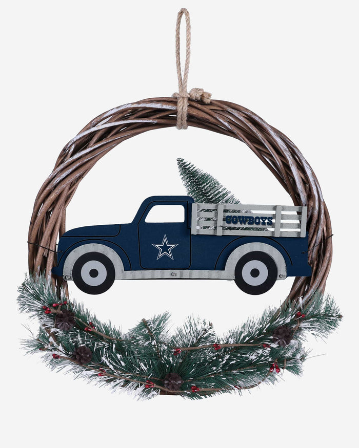 Dallas Cowboys Wreath With Truck FOCO - FOCO.com