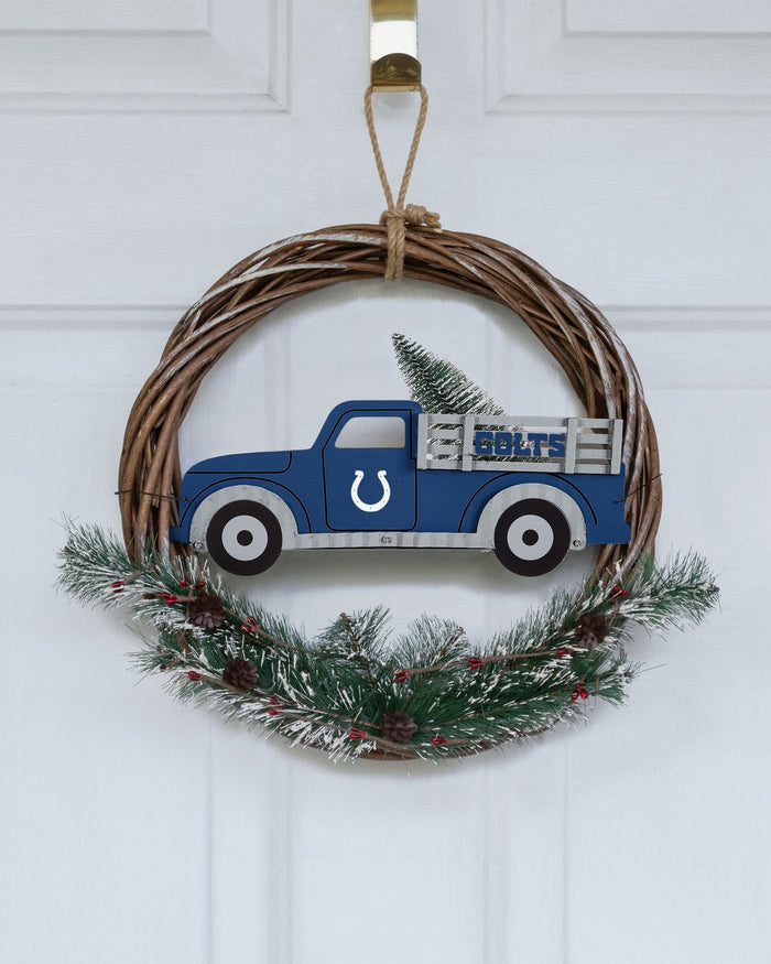 Indianapolis Colts Wreath With Truck FOCO - FOCO.com