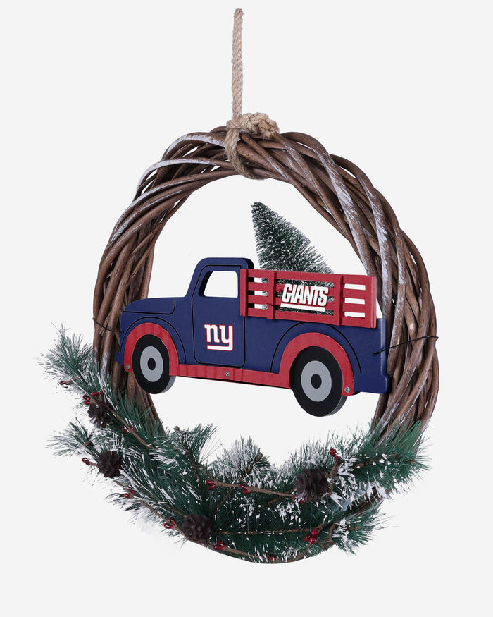 New York Giants Wreath With Truck FOCO - FOCO.com