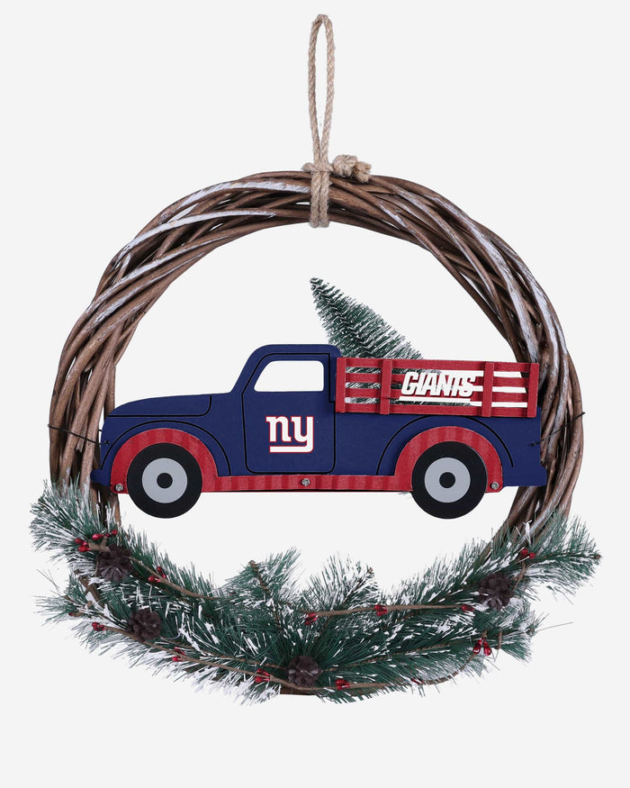 New York Giants Wreath With Truck FOCO - FOCO.com