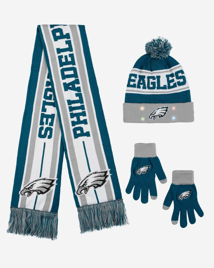 Philadelphia Eagles Snow Stealer Cold Weather Set FOCO - FOCO.com