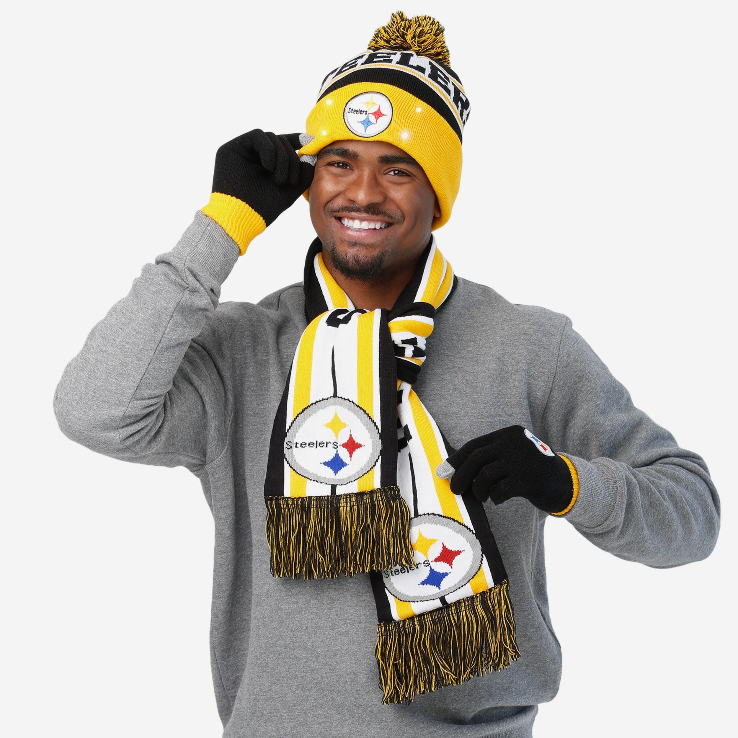 Pittsburgh Steelers Snow Stealer Cold Weather Set FOCO