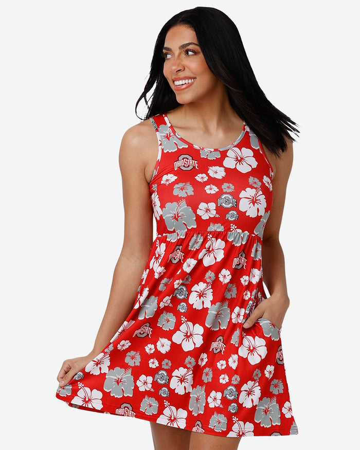 Ohio State Buckeyes Womens Fan Favorite Floral Sundress FOCO S - FOCO.com