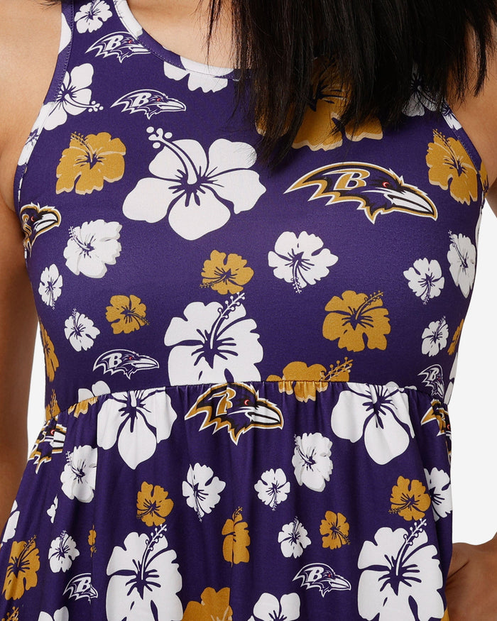 Baltimore Ravens Womens Fan Favorite Floral Sundress FOCO - FOCO.com