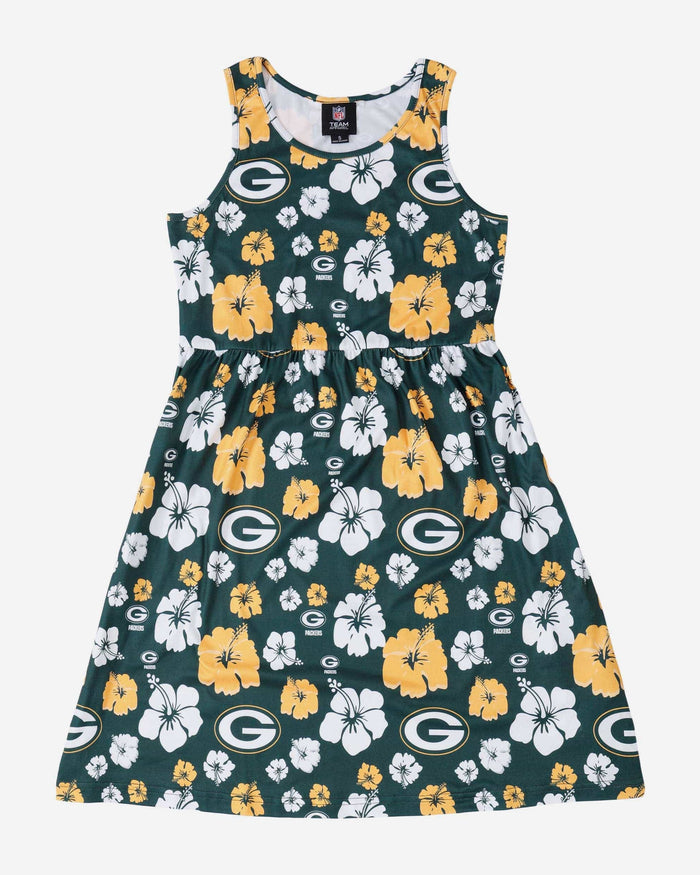Green Bay Packers Womens Fan Favorite Floral Sundress FOCO Green Bay Packers Womens Fan Favorite Floral Sundress FOCO