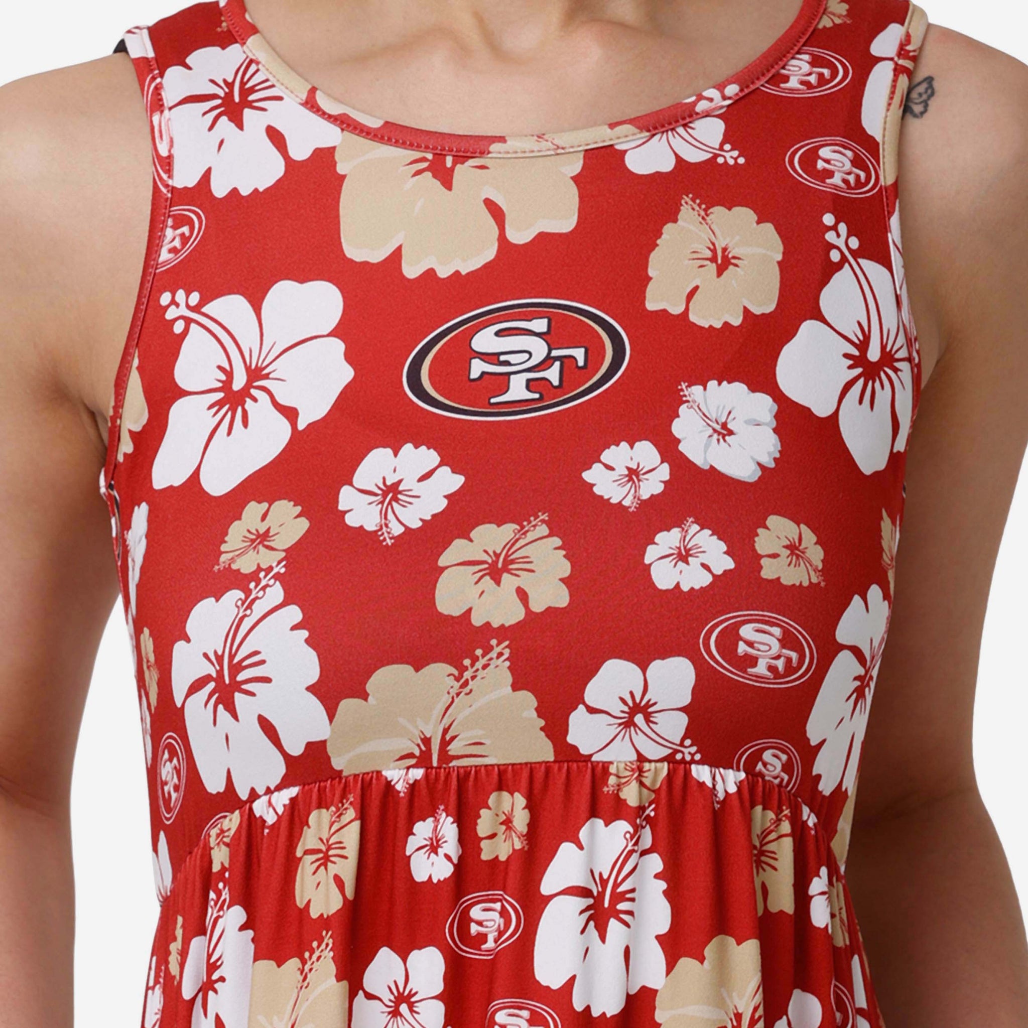 San Francisco 49ers Womens Fan Favorite Floral Sundress FOCO