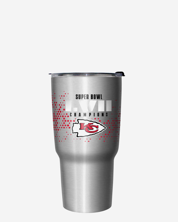 Kansas City Chiefs Super Bowl LVII Champions Metallic Digital 27 oz Stainless Steel Tumbler FOCO - FOCO.com