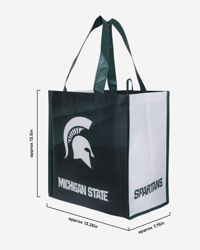 Michigan State Spartans 4 Pack Reusable Shopping Bag FOCO - FOCO.com