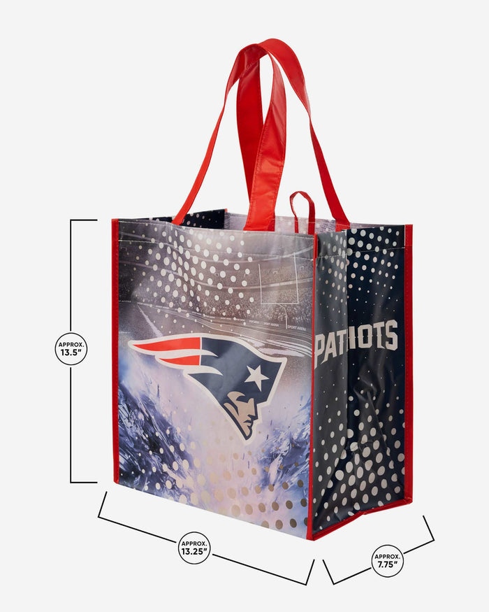 New England Patriots 4 Pack Reusable Shopping Bags FOCO - FOCO.com