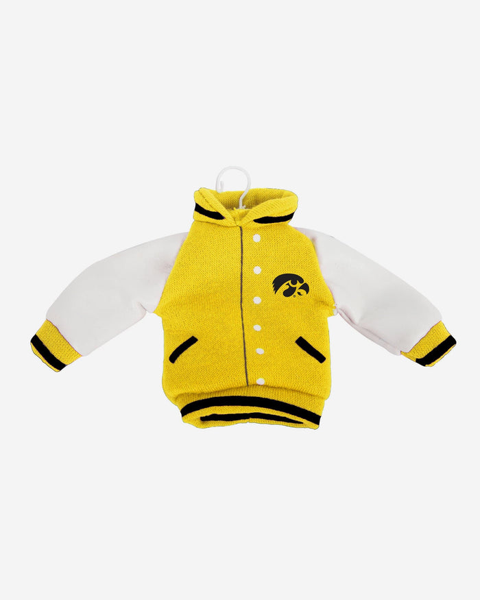 Iowa Hawkeyes Fabric Varsity Jacket Ornament FOCO - FOCO.com