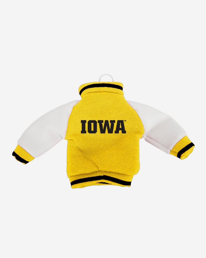 Iowa Hawkeyes Fabric Varsity Jacket Ornament FOCO - FOCO.com