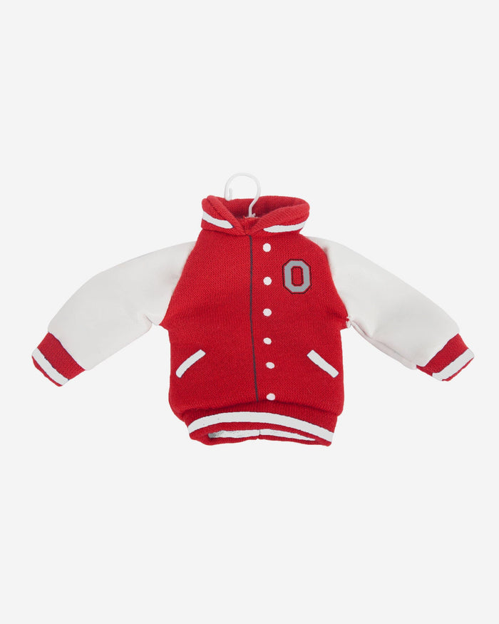 Ohio State Buckeyes Fabric Varsity Jacket Ornament FOCO - FOCO.com