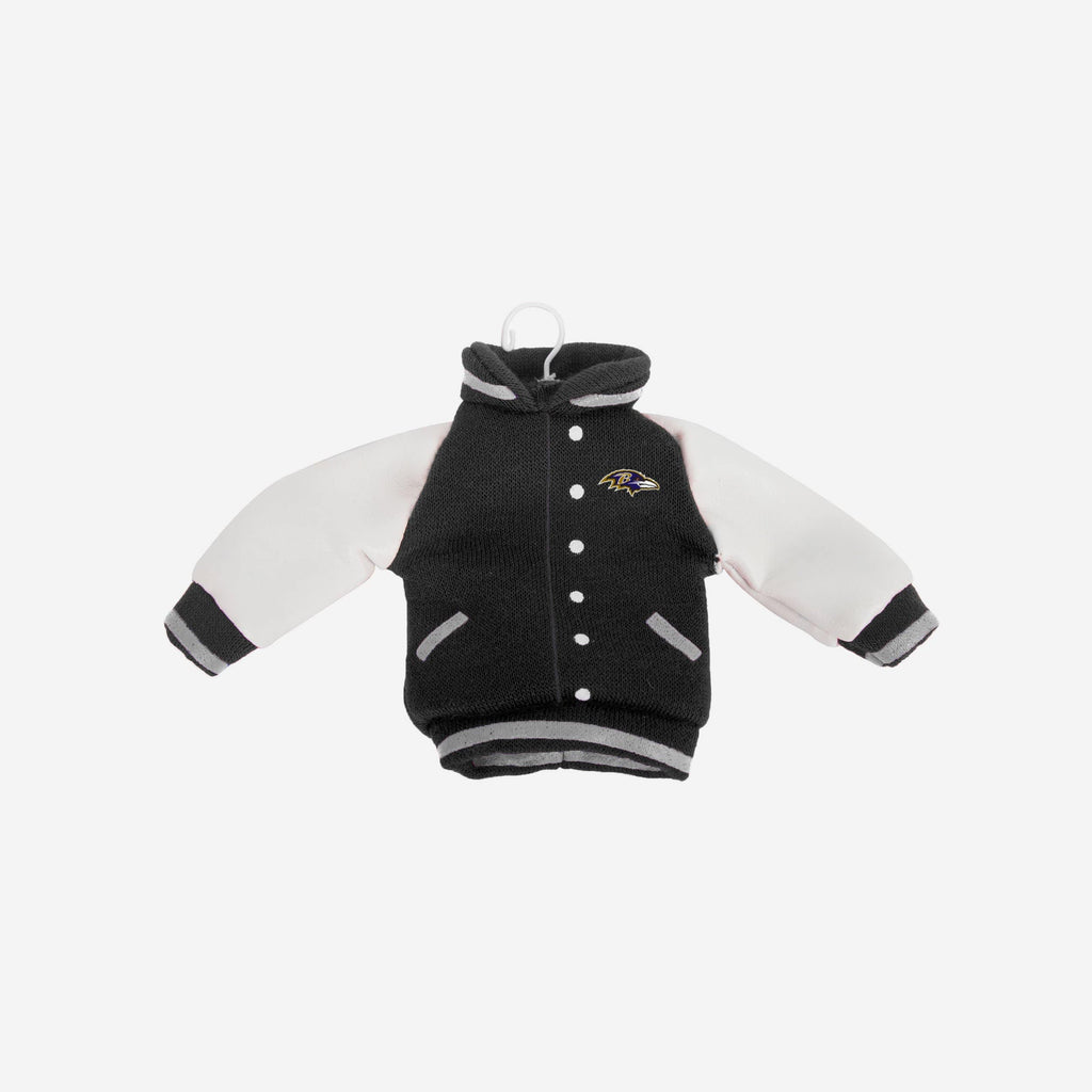 Baltimore Ravens Fabric Varsity Jacket Ornament FOCO - FOCO.com
