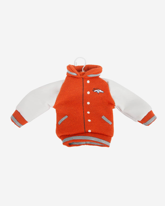Denver Broncos Fabric Varsity Jacket Ornament FOCO - FOCO.com