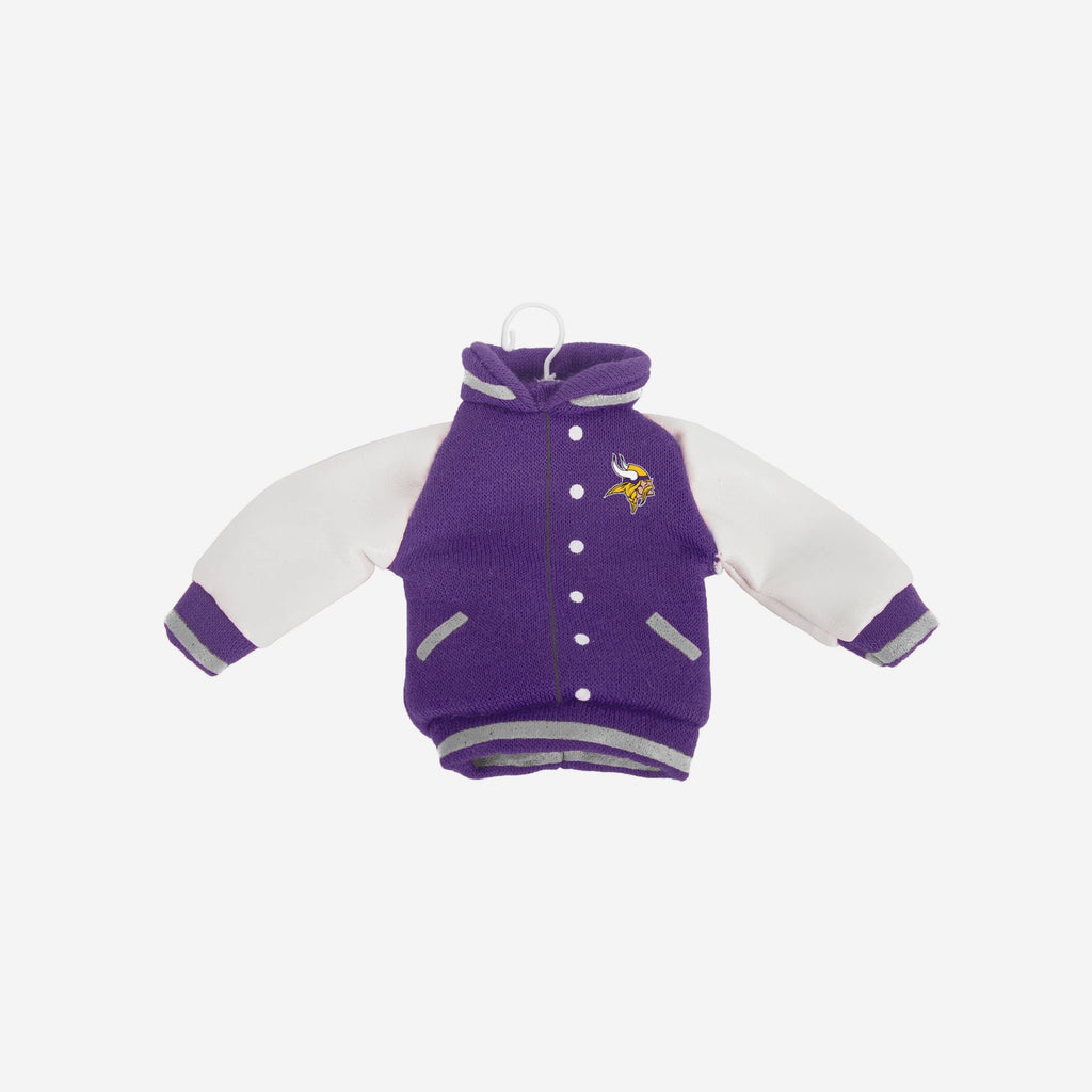 Minnesota Vikings Fabric Varsity Jacket Ornament FOCO - FOCO.com