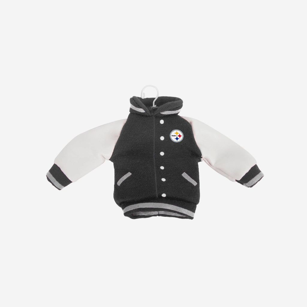 Pittsburgh Steelers Fabric Varsity Jacket Ornament FOCO - FOCO.com