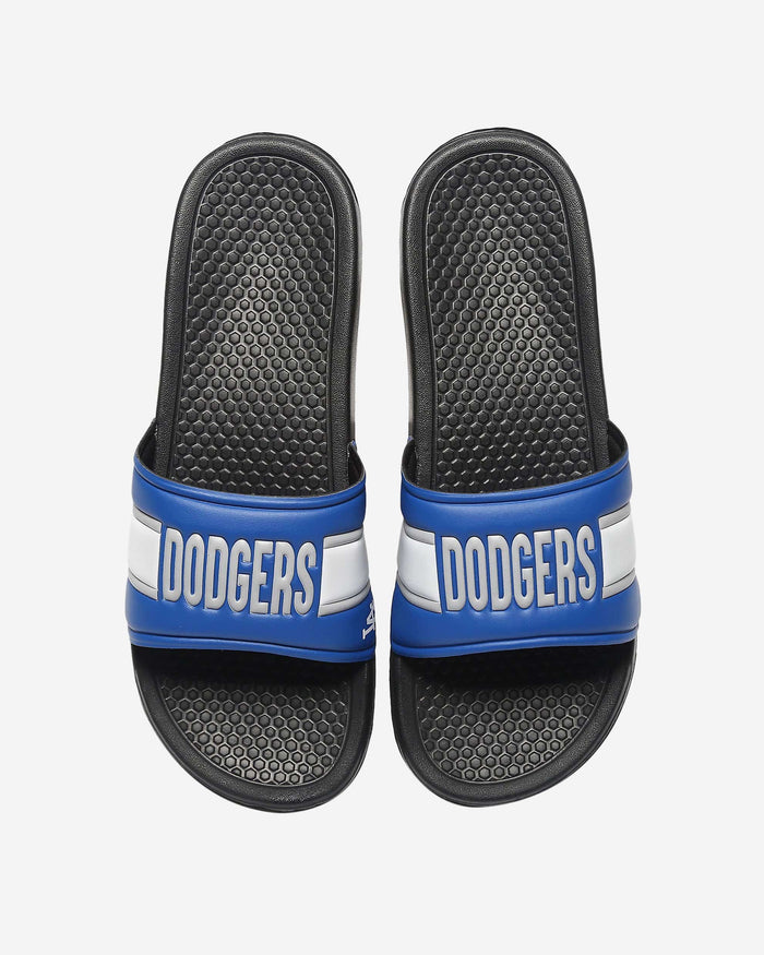 Los Angeles Dodgers Raised Wordmark Slide FOCO S - FOCO.com