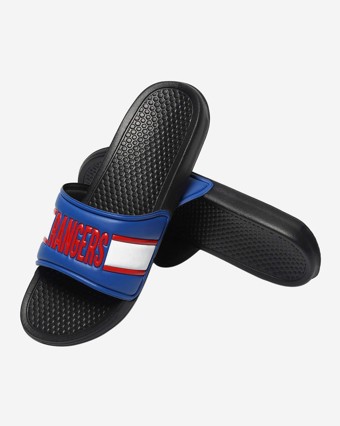 Texas Rangers Raised Wordmark Slide FOCO - FOCO.com