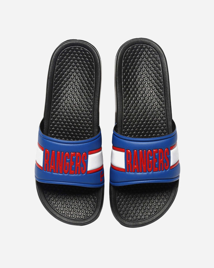 Texas Rangers Raised Wordmark Slide FOCO S - FOCO.com