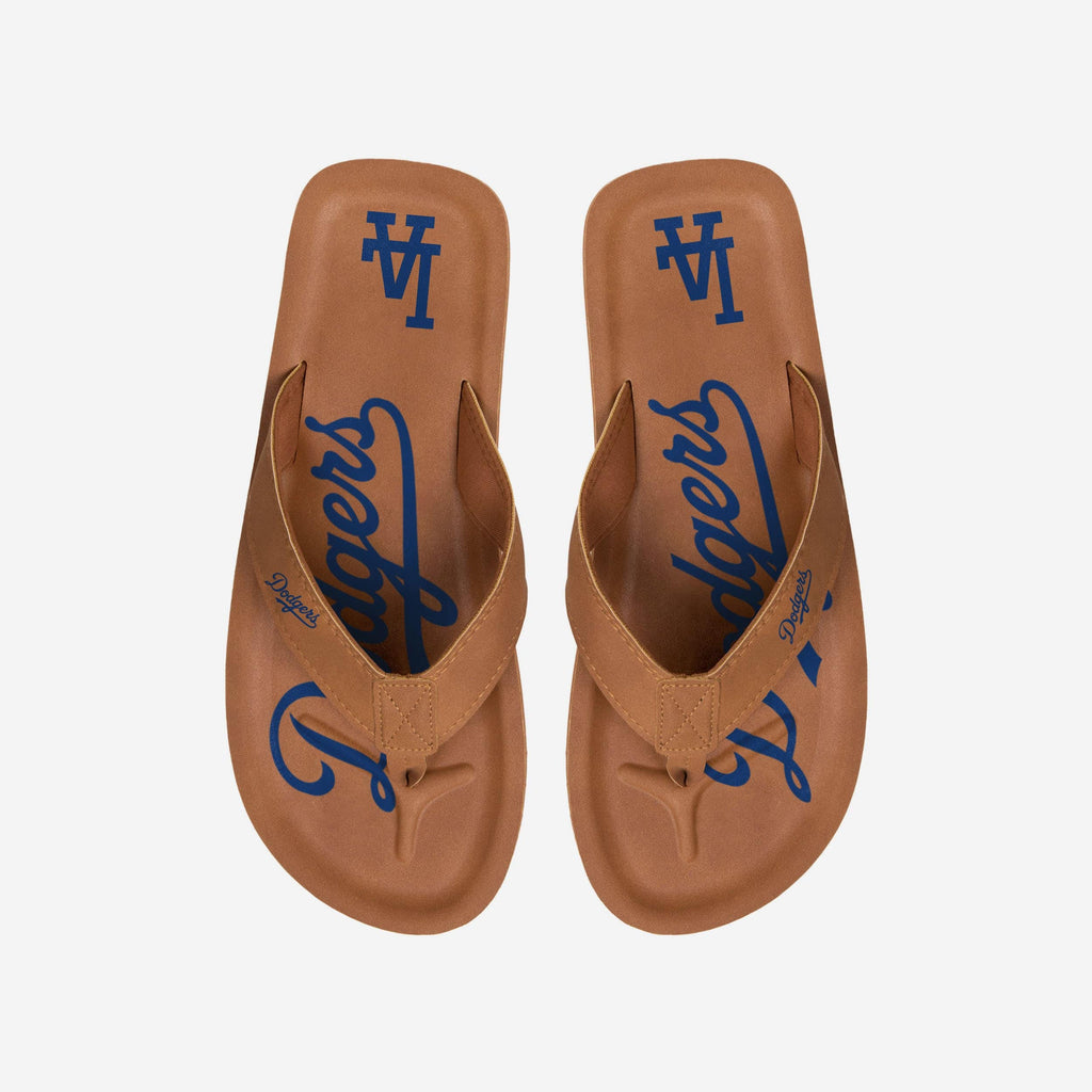 Los Angeles Dodgers Color Pop Contour Flip Flop FOCO S - FOCO.com