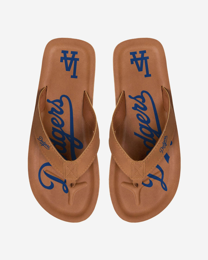 Los Angeles Dodgers Color Pop Contour Flip Flop FOCO S - FOCO.com
