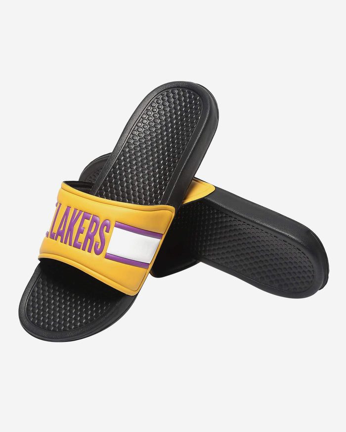Los Angeles Lakers Raised Wordmark Slide FOCO - FOCO.com