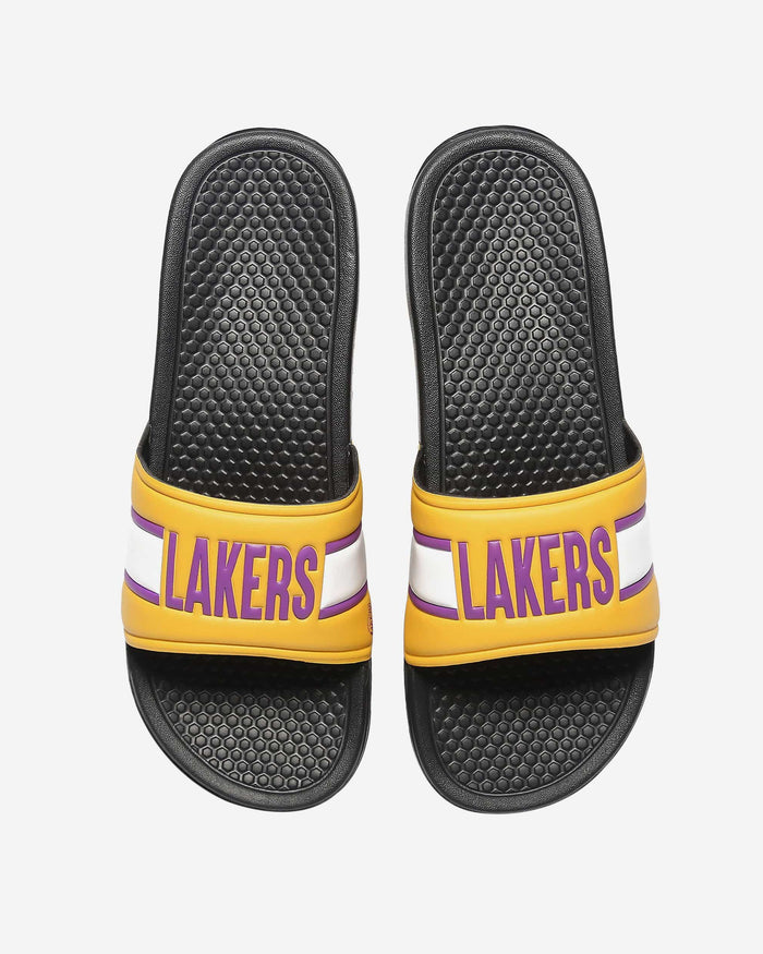 Los Angeles Lakers Raised Wordmark Slide FOCO S - FOCO.com