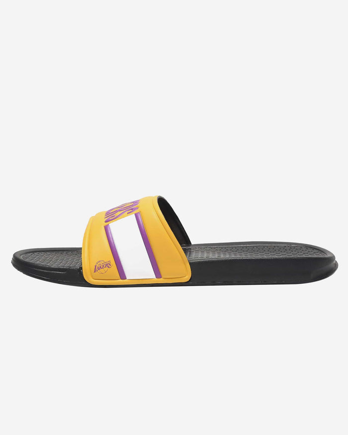 Los Angeles Lakers Raised Wordmark Slide FOCO - FOCO.com