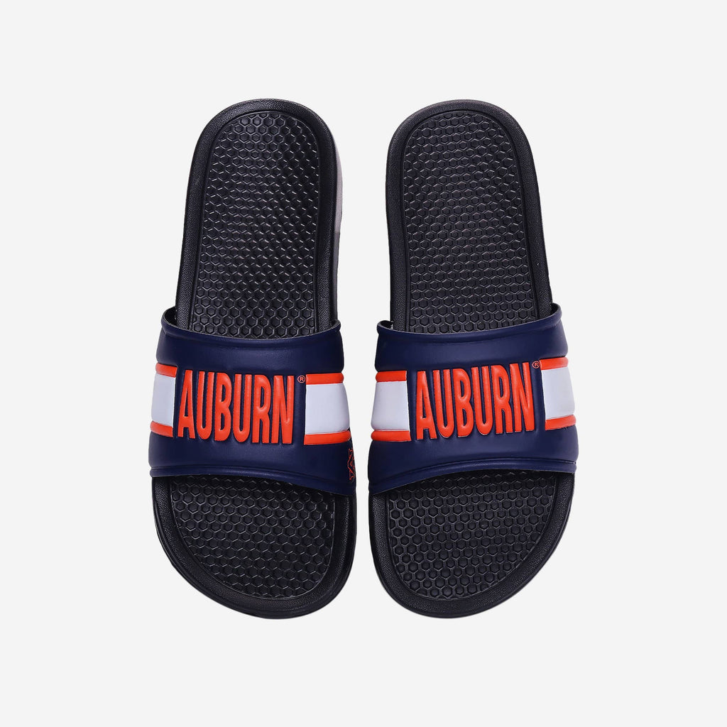 Auburn Tigers Raised Wordmark Slide FOCO S - FOCO.com