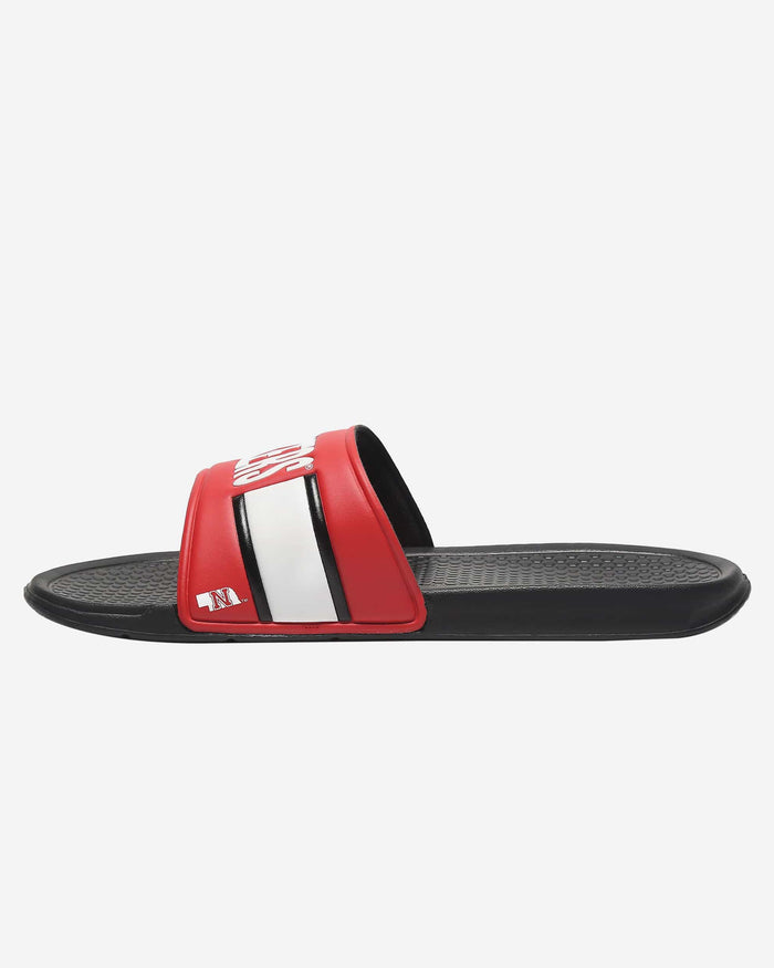 Nebraska Cornhuskers Raised Wordmark Slide FOCO - FOCO.com
