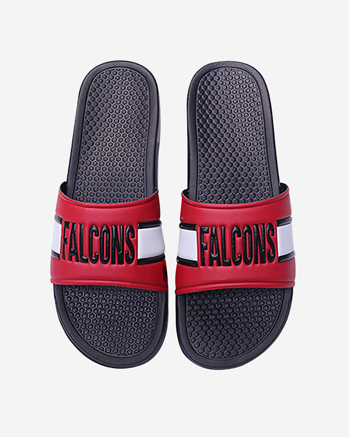 Atlanta Falcons Raised Wordmark Slide FOCO S - FOCO.com